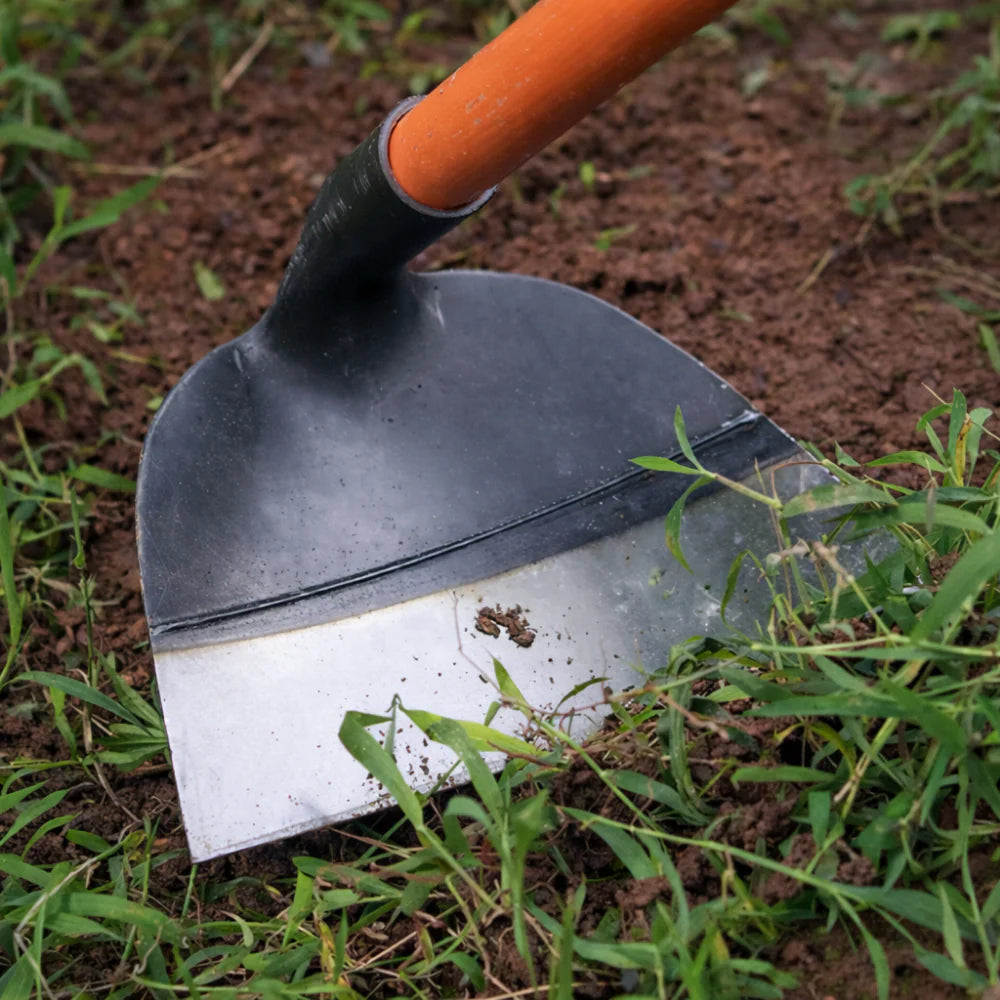Houe de jardin en acier pour désherbage et aération du sol – Outil manuel robuste