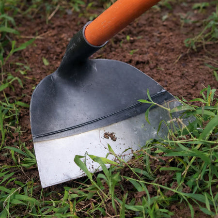 Houe de jardin en acier pour désherbage et aération du sol – Outil manuel robuste