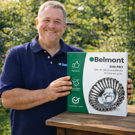 G40 PRO | Tête de Débroussailleuse en Acier | Pavés, bordures et herbes