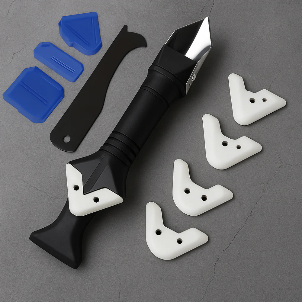 Outil 9 en 1 pour Joints en Acier Inoxydable | Silicone et Finitions Parfaites – Lisseur Haute Précision