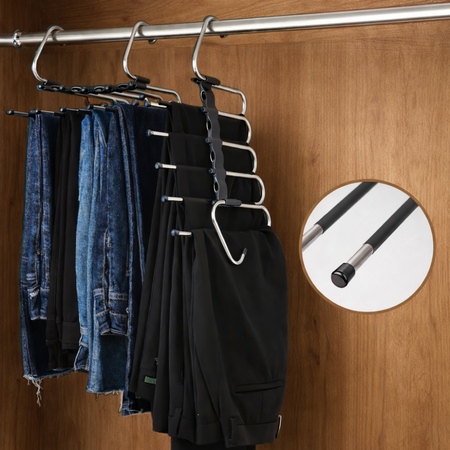 SlimDress | Organisateur de cintres gain de place multi-niveaux pour dressing