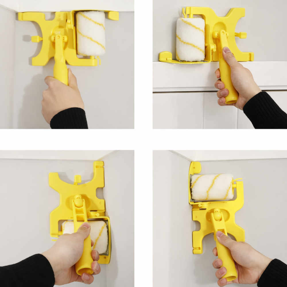 PaintPro – Rouleau de peinture pour bordures parfaites avec guide de précision anti-débordement