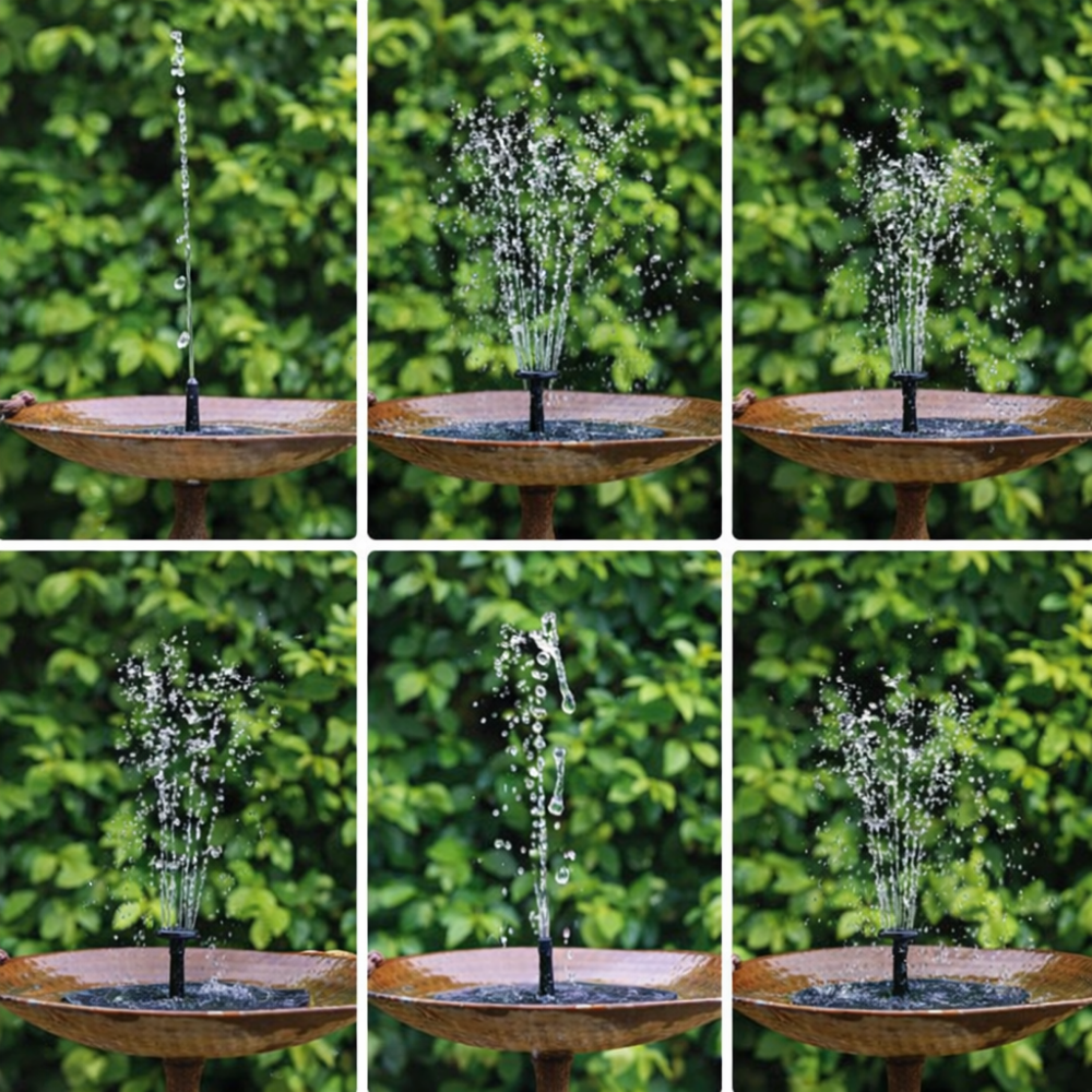 Mini Fontaine Solaire Autonome | Fontaine solaire flottante pour jardin et bassin – pompe décorative extérieure sans fil