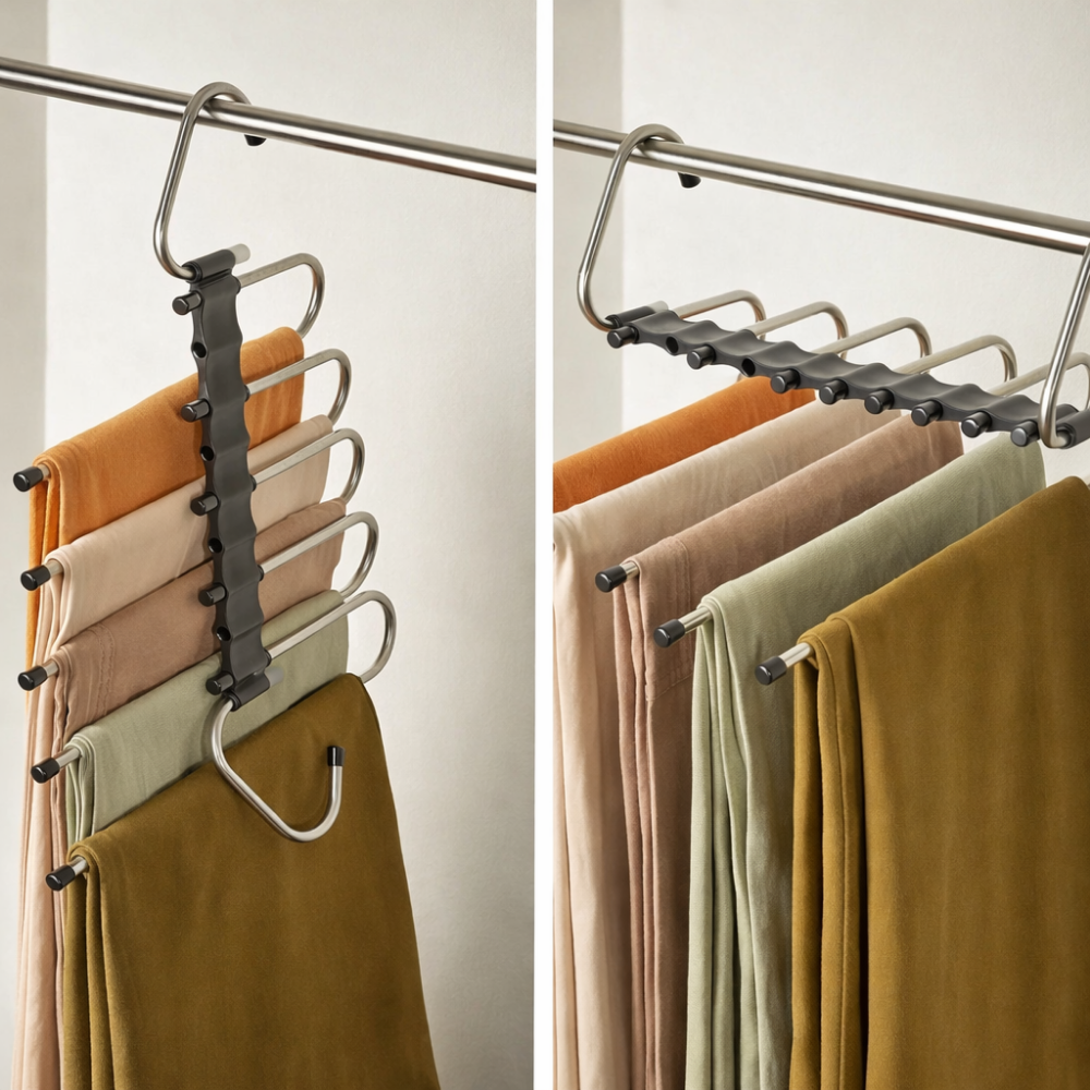 SlimDress | Organisateur de cintres gain de place multi-niveaux pour dressing