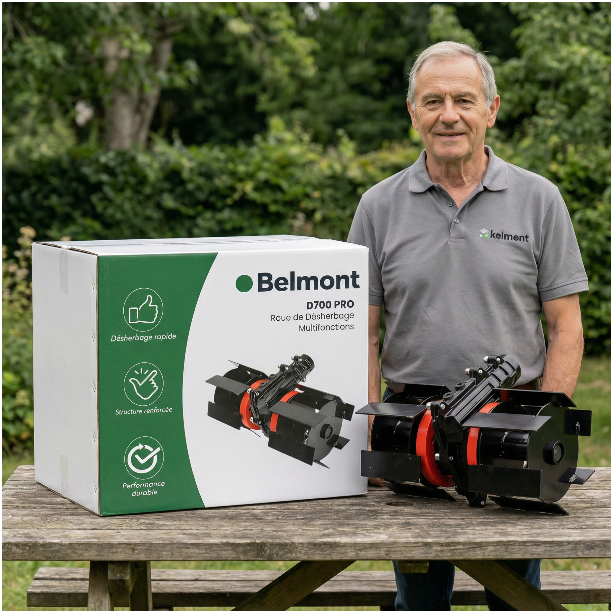 D700 PRO – Roue de Désherbage Multifonctions pour Jardin | Outil d’Élimination des Mauvaises Herbes