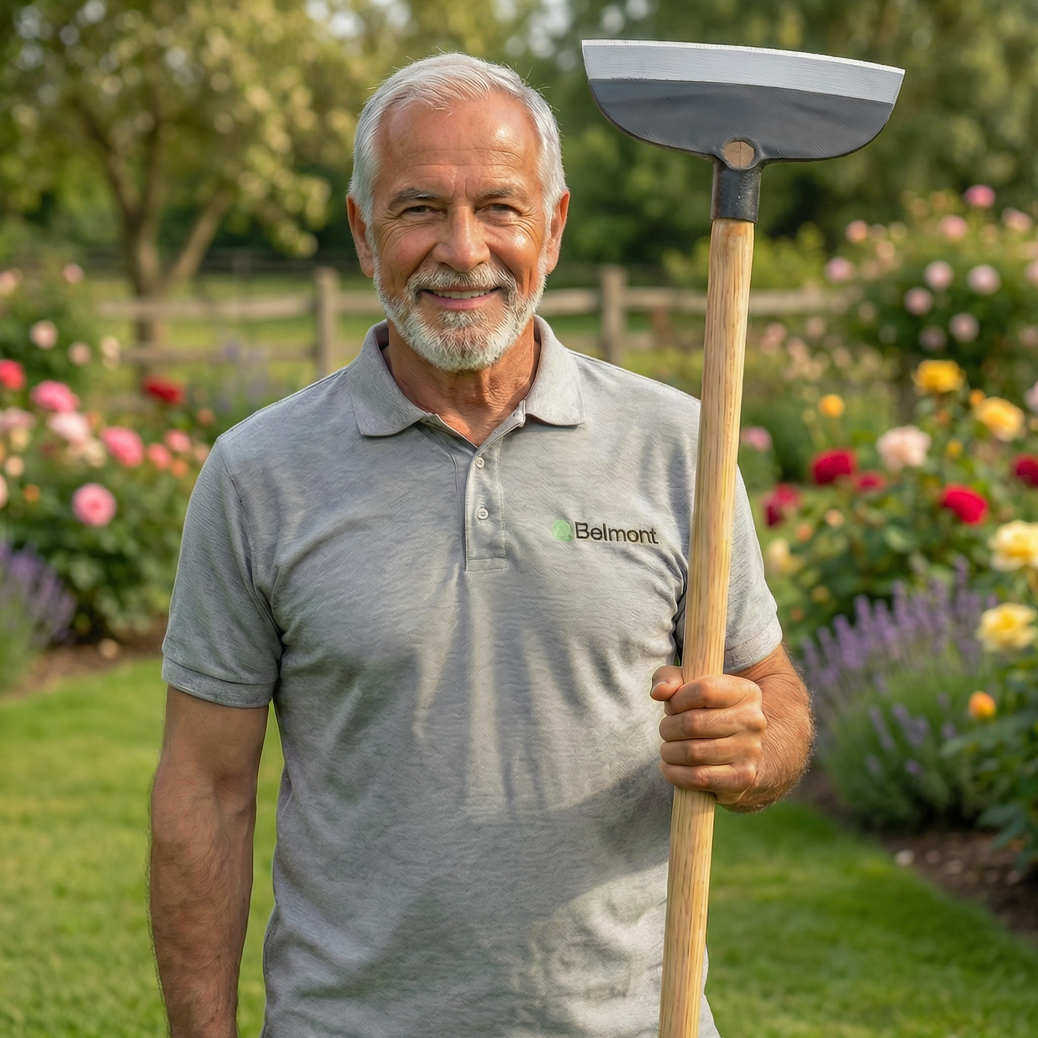 Houe de jardin en acier pour désherbage et aération du sol – Outil manuel robuste
