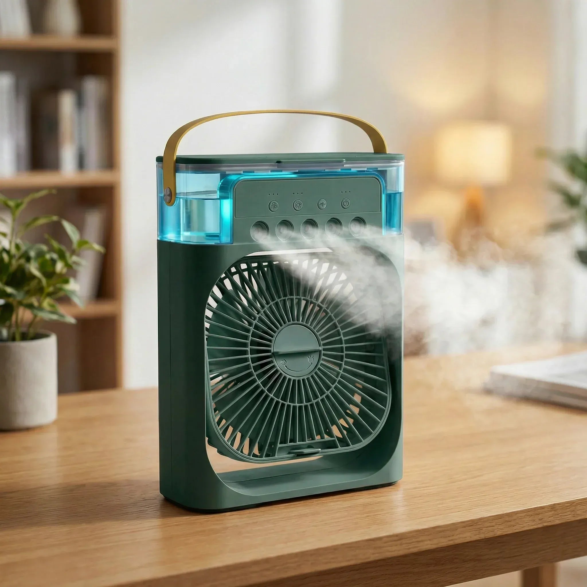 AirPulse | Rafraîchisseur d’Air Portable | Mini Climatiseur Silencieux USB | Ventilateur Humidificateur 3 en 1 Compact