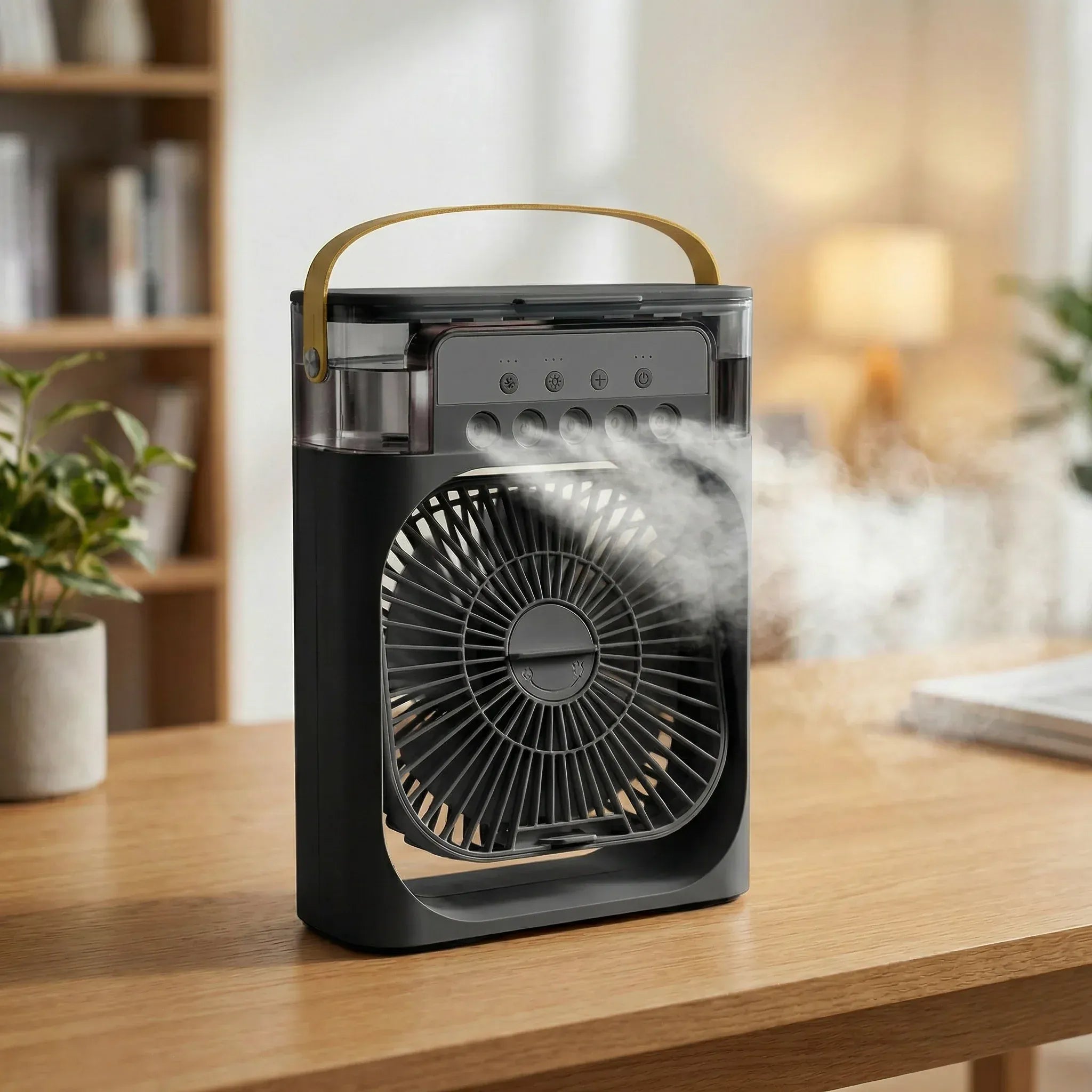 AirPulse | Rafraîchisseur d’Air Portable | Mini Climatiseur Silencieux USB | Ventilateur Humidificateur 3 en 1 Compact