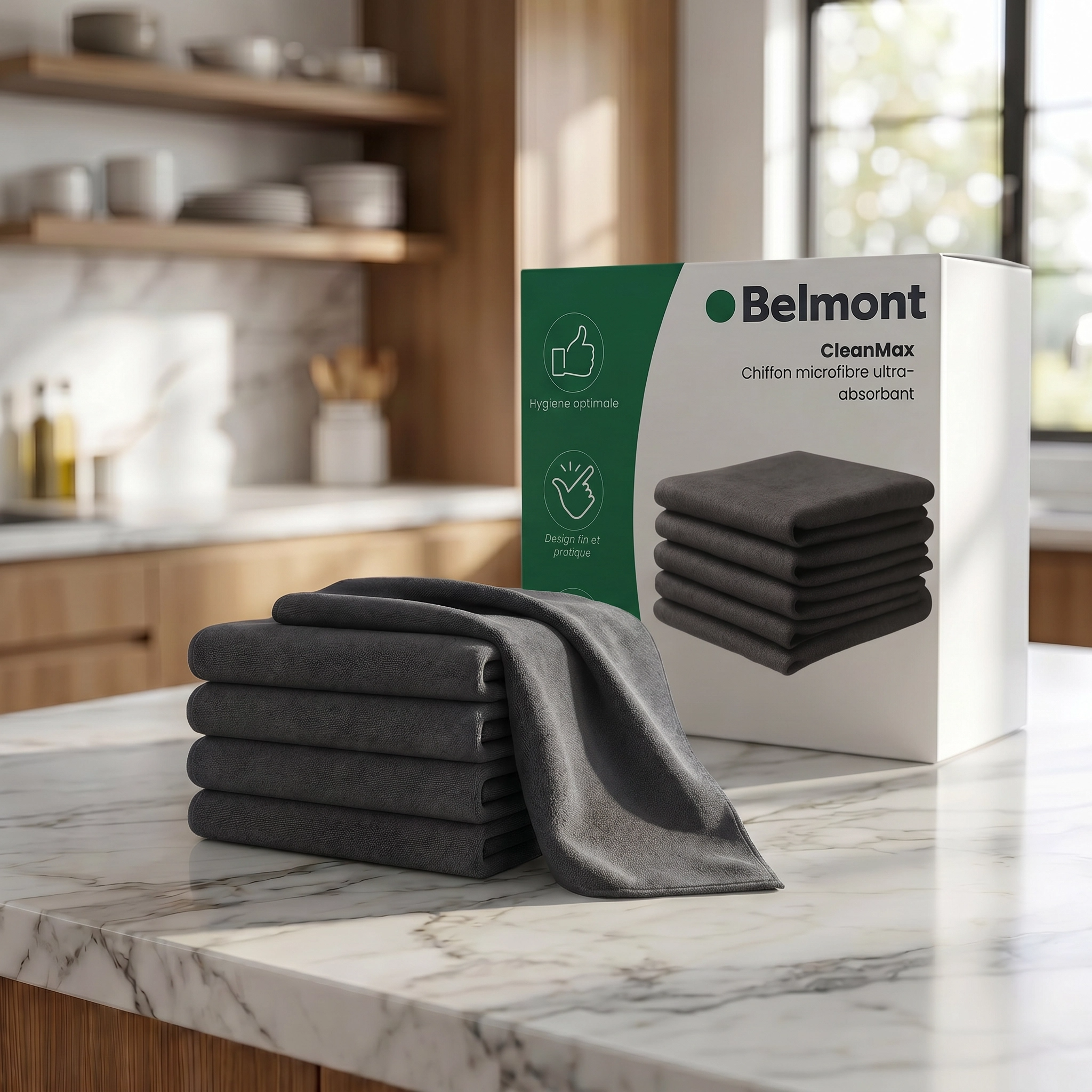 CleanMax | Chiffon microfibre ultra-absorbant | Anti-traces et anti-calcaire