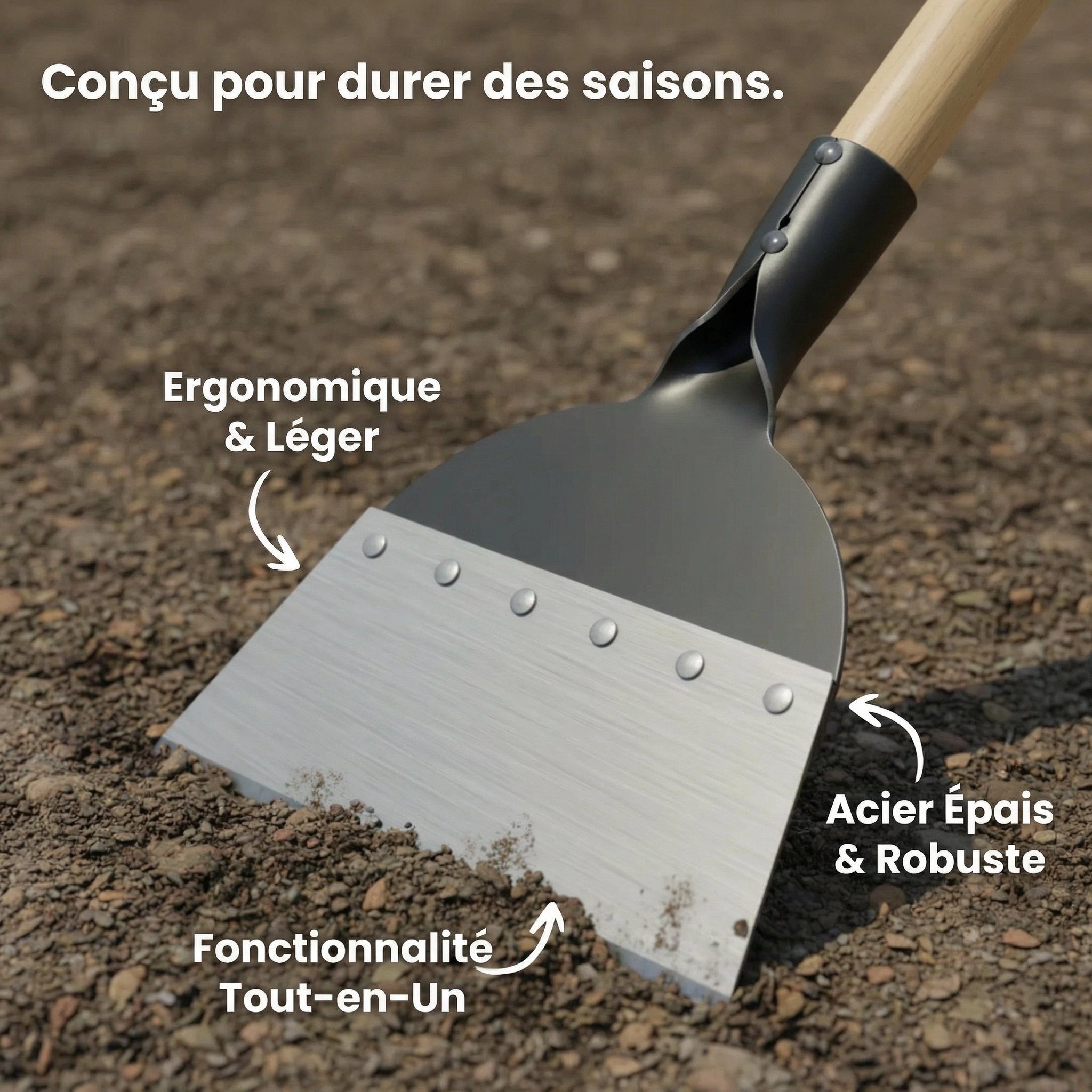 R10 Pro - Pelle de désherbage Multifonctions | Nettoyage Extérieur Efficace