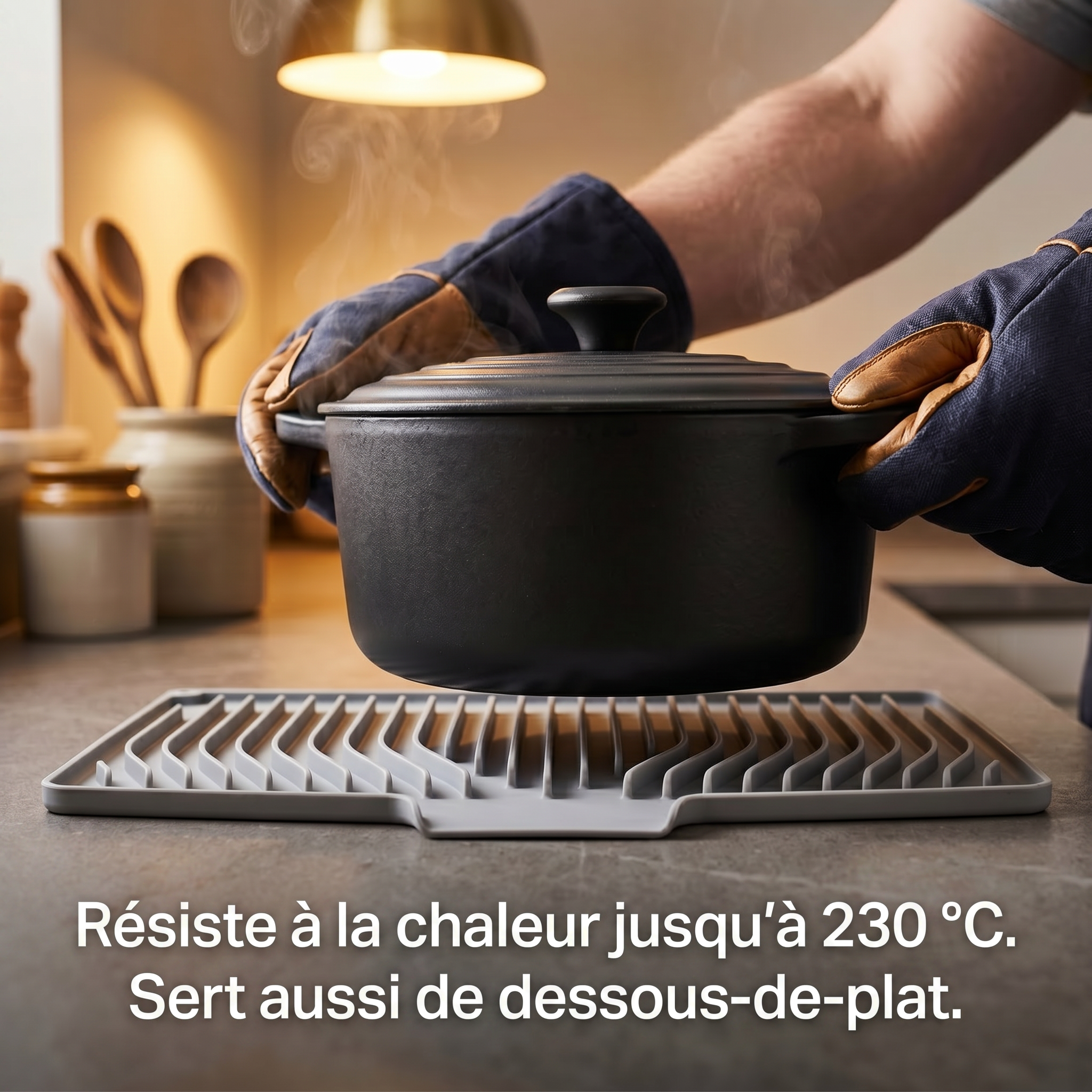 D30 | Tapis d'égouttement antidérapant | Tapis de drainage sans grille